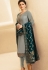 drashti dhami grey satin georgette straight churidar bollywood suit 4008