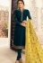 drashti dhami blue shade satin georgette straight churidar bollywood suit 4006