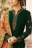 drashti dhami dark green satin georgette straight churidar bollywood suit 4002