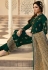 dark green jacquard embroidered straight churidar suit 3705